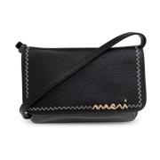 Leren schoudertas Marni , Black , Dames