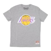 NBA Team Logo Tee Loslak Grijs Mitchell & Ness , Gray , Heren