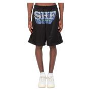 Zwarte Mesh Shorts voor Actieve Slijtage SKY High Farm , Black , Heren