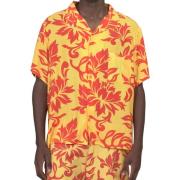 Tropische Bloemen Shirt ERL , Yellow , Heren