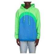 Blauwe Rainbow Hoodie voor kleurrijke look ERL , Multicolor , Heren