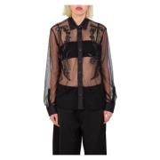 Gesluierd Embro Shirt in Z99 Pinko , Black , Dames