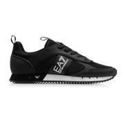 Zwarte Unisex Sneakers EA7 Emporio Armani EA7 , Black , Heren