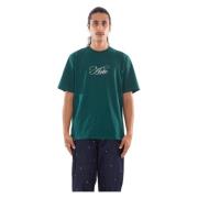 Groene Script Logo Tee Shirt Arte Antwerp , Green , Heren