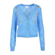 Lichtblauwe Cardigan voor Vrouwen Weili Zheng , Blue , Dames