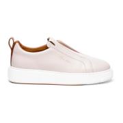 Leren instap sneaker voor dames Santoni , White , Dames