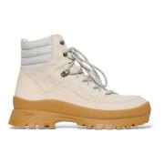 Nabuk Veterschoenen Enkellaarzen Eleventy , Beige , Heren