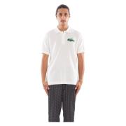 Badge Polo Shirt in 70V Lacoste , White , Heren