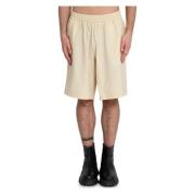 Rafia Wollen Mand Shorts Bonsai , Beige , Heren