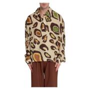 Oversized Shirt in Collectiekleur Bonsai , Multicolor , Heren