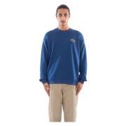 Gezellige Fleece Sweatshirt in HBM Lacoste , Blue , Heren