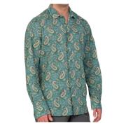 Paisley Shirt in Lee Manor Stijl MC2 Saint Barth , Green , Heren