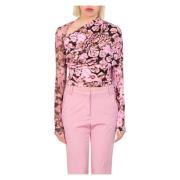 Koraal trui in UY6 Pinko , Pink , Dames