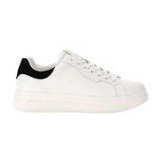 Witte sportieve leren sneakers Guess , White , Heren