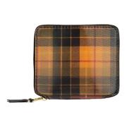 Lenticular Tartan Portemonnee Comme des Garçons , Brown , Unisex