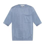 T-shirt met zak Moschino , Blue , Heren