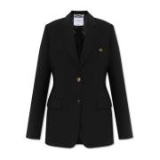 Blazer met zakken Moschino , Black , Dames