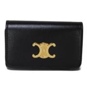 Pre-owned Leather key-holders Celine Vintage , Black , Dames