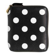 Polka Dot Ritsportemonnee Zwart Comme des Garçons , Black , Unisex