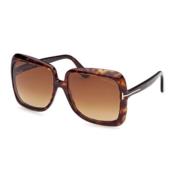 Stijlvolle zonnebril voor modeliefhebbers Tom Ford , Brown , Unisex