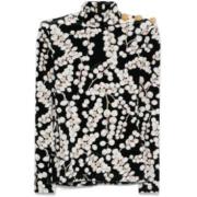 Fluwelen Druivenprint Coltrui Balmain , Black , Dames