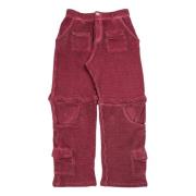 Lila Cargo Broek - Opposite Stijl Isa Boulder , Purple , Heren