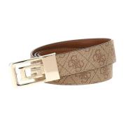 Beige synthetische damesriem Guess , Beige , Dames