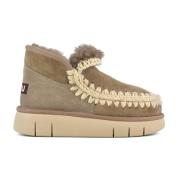 Elephant Grey Bounce Sneakers Mou , Brown , Dames