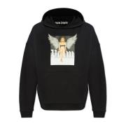 Oversized sweatshirt Palm Angels , Black , Heren