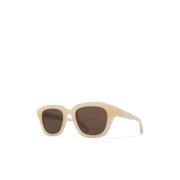 Stijlvolle zonnebril voor modieuze individuen Mykita , Beige , Unisex