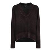 Luxe Merino Cashmere Zijde Sweaters Avant Toi , Brown , Dames