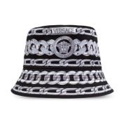 Hoed met print Versace , Black , Heren