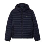 Blauwe Heren Textieljas Lacoste , Blue , Heren