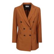 Katoenmix Jassen Made in Italy Saulina , Brown , Dames