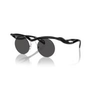 Stijlvolle A24S Zonnebril Prada , Black , Unisex