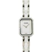 Pre-owned Stainless Steel watches Chanel Vintage , White , Dames