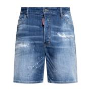 Denim shorts Marine Dsquared2 , Blue , Heren