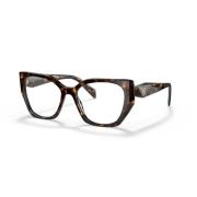 Stijlvolle brilmonturen voor modeliefhebbers Prada , Brown , Unisex