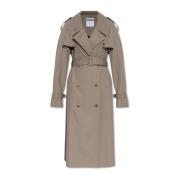 Trenchcoat met zakken Moschino , Beige , Dames