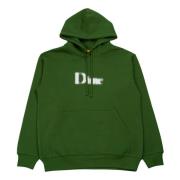 Groene Olijf Hoodie met Wazig Ontwerp Dime Mtl , Green , Heren