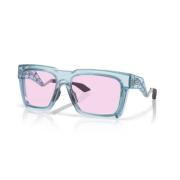 Stijlvolle zonnebril voor buitenactiviteiten Oakley , Blue , Unisex