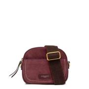 Vierkante Suède Crossbody Tas Charme Gianni Chiarini , Purple , Dames