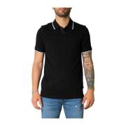 Zwarte Katoenen Poloshirt Lente/Zomer Collectie Armani Exchange , Blac...