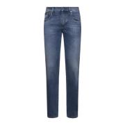 Blauwe Skinny Fit Jeans Dolce & Gabbana , Blue , Heren