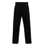 Zwarte Stijlvolle Broek Prada , Black , Heren