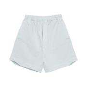 Lichtgrijze sportshorts met elastische taille Gr10K , Gray , Heren