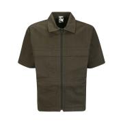 Ritssluiting Polo Shirt in Aardebruin Gr10K , Brown , Heren