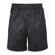 Nylon Shorts Balmain , Black , Heren