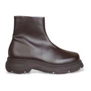 Vegan Leren Trucker Boots in Bruin Phileo , Brown , Heren