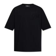 T-shirt met glinsterende kristallen Dsquared2 , Black , Heren